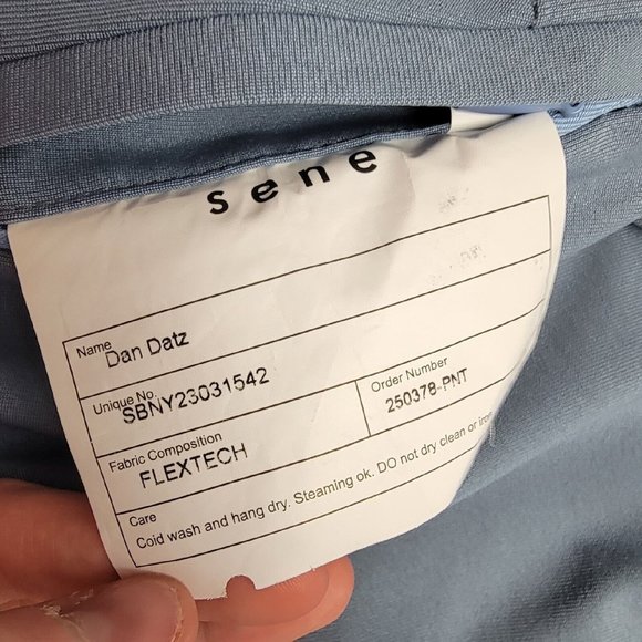 Sene Mens 42X36 Soho Flex Dress Pants Slacks Golf Suit Sport Tech Stretch Blue - Picture 3 of 3